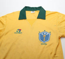 Load image into Gallery viewer, 1988/91 BRAZIL Vintage Topper Home Football Shirt Jersey (S/M)
