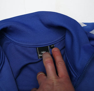HUMMEL Men's Zip Through Taped Blue Track Top Jacket (M)
