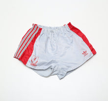 Load image into Gallery viewer, 1989/91 LIVERPOOL Vintage adidas Candy Away Football Shorts (XS) (28&quot; Waist)
