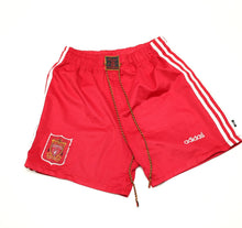 Load image into Gallery viewer, 1995/96 LIVERPOOL Vintage adidas Home Football Shorts (M) (32&quot; Waist)
