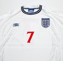 Load image into Gallery viewer, 1999/01 BECKHAM #7 England Vintage Umbro Home Football Shirt (XXL) Euro 2000
