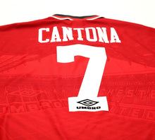 Load image into Gallery viewer, 1994/96 CANTONA #7 Manchester United Vintage Umbro Home Football Shirt (L/XL)
