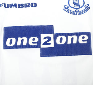 1998/99 MATERAZZI #15 Everton Vintage Umbro Away Football Shirt (XL) Italy Inter