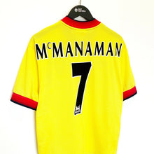 Load image into Gallery viewer, 1997/99 McMANAMAN #7 Liverpool Vintage Reebok Away Football Shirt Jersey (S)
