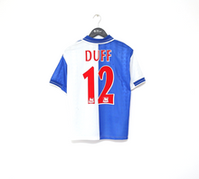 Load image into Gallery viewer, 1998/99 DUFF #12 Blackburn Rovers Vintage Uhlsport Home Football Shirt (S)
