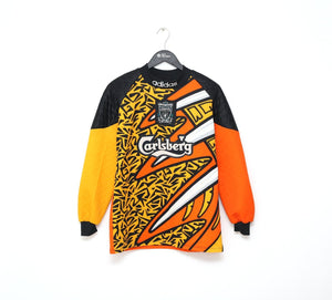 1995/96 JAMES #1 Liverpool Vintage adidas GK Football Shirt Jersey (S)