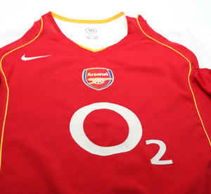 2004/05 HENRY #14 Arsenal Vintage Nike Home Football Shirt Jersey (L)