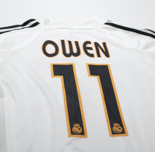 Load image into Gallery viewer, 2004/05 OWEN #11 Real Madrid Vintage adidas MATCH ISSUE Home Football Shirt (L)
