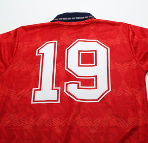 1990/92 GASCOIGNE #19 England Retro Umbro Away Football Shirt (S) Italia 90