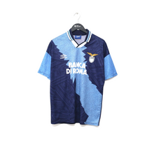 Load image into Gallery viewer, 1994/96 SS LAZIO Vintage Umbro Football Away Shirt (L) Gascoigne Era
