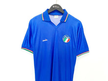 Load image into Gallery viewer, 1990 MALDINI #7 Italy Vintage Diadora Home Football Shirt Italia 90 (M) AC Milan
