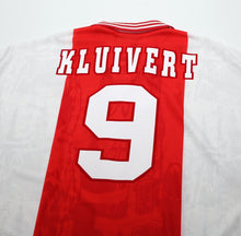 Load image into Gallery viewer, 1996/97 KLUIVERT #9 Ajax Vintage Umbro Home Football Shirt Jersey (XL)
