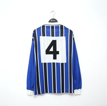 Load image into Gallery viewer, 1995/96 #4 GILLINGHAM Vintage Olympic Home Match Worn/Issued Football Shirt (XL)
