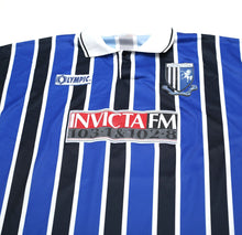 Load image into Gallery viewer, 1995/96 #4 GILLINGHAM Vintage Olympic Home Match Worn/Issued Football Shirt (XL)

