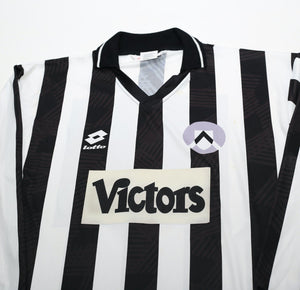 1993/94 BRANCA #9 Udinese Vintage Lotto Long Sleeve Home Football Shirt (L/XL)
