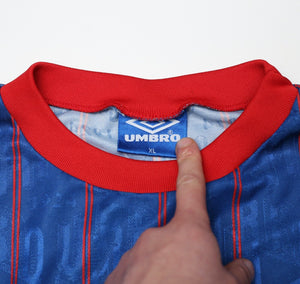 1992/94 CHELSEA Vintage Umbro Football Training Shirt (XL) Commodore