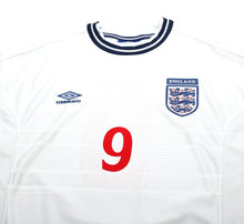 Load image into Gallery viewer, 1999/01 SHEARER #9 England Vintage Umbro Home Football Shirt (L) Euro 2000
