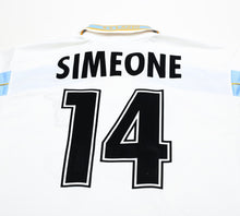 Load image into Gallery viewer, 1999/00 SIMEONE #14 Lazio Vintage PUMA Centenary Home Football Shirt (L)
