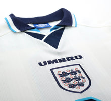 Load image into Gallery viewer, 1995/97 SHEARER #9 England Vintage Umbro Home Football Shirt (XL) Euro 96
