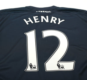 2011/12 HENRY #12 Arsenal Vintage Nike Away Football Shirt Jersey (XL)