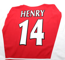 Load image into Gallery viewer, 2002/04 HENRY #14 Arsenal Vintage Nike UCL Home LS Football Shirt Jersey (L)
