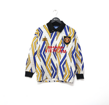 Load image into Gallery viewer, 1993/95 SCHMEICHEL #1 Manchester United Vintage Umbro Away GK Football Shirt (S)
