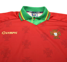 Load image into Gallery viewer, 1995/96 PORTUGAL Vintage Olympic Home Football Shirt (M)
