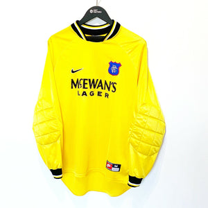 1997/98 GORAM #1 Rangers Vintage Nike Home GK Football Shirt (M) Scotland