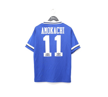 Load image into Gallery viewer, 1993/95 AMOKACHI #11 Everton Vintage Umbro HOME Football Shirt (M)

