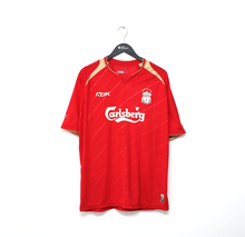Load image into Gallery viewer, 2005/06 GERRARD #8 Liverpool Vintage Reebok UCL Home Football Shirt Jersey (L)
