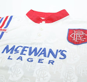 1996/97 GASCOIGNE #8 Rangers Vintage adidas Away Football Shirt Jersey (XXL)