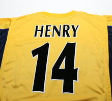 Load image into Gallery viewer, 1999/00 HENRY #14 Arsenal Vintage Nike UEFA Cup Away Football Shirt (XL) SEGA
