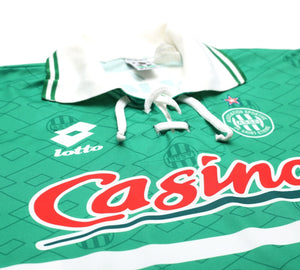 1994/95 AS SAINT-ETIENNE Vintage Lotto Long Sleeve Football Shirt Jersey (L)