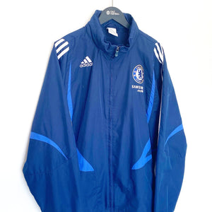 2007/08 CHELSEA Vintage adidas Football Rain Coat Jacket 44/46 (XL) Drogba Era