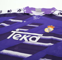Load image into Gallery viewer, 1994/96 REAL MADRID Vintage Kelme Away Football Shirt Jersey (L)
