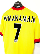 Load image into Gallery viewer, 1997/99 McMANAMAN #7 Liverpool Vintage Reebok Away Football Shirt Jersey (S)
