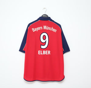 1999/01 ELBER #9 Bayern Munich Vintage adidas Football Shirt (XXL) Brazil