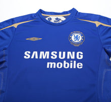 Load image into Gallery viewer, 2005/06 DROGBA #15 Chelsea Vintage Umbro UCL Home Football Shirt Jersey (L)
