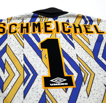 Load image into Gallery viewer, 1993/95 SCHMEICHEL #1 Manchester United Vintage Umbro Away GK Football Shirt (S)
