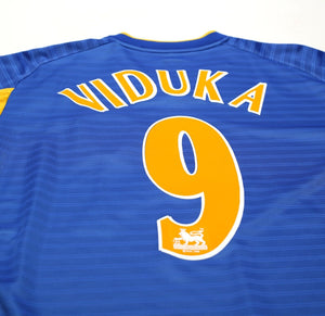 2001/03 VIDUKA #9 Leeds United Vintage Nike Away Long Sleeve Football Shirt (XL)
