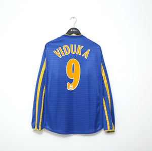2001/03 VIDUKA #9 Leeds United Vintage Nike Away Long Sleeve Football Shirt (XL)