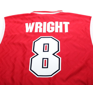 1996/98 WRIGHT #8 Arsenal Vintage adidas Home Football Shirt (L)