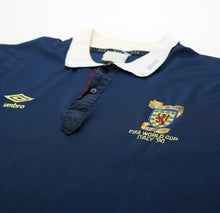Load image into Gallery viewer, 1990 SCOTLAND Vintage Umbro FIFA World Cup Home Football Shirt (L) Italia 90
