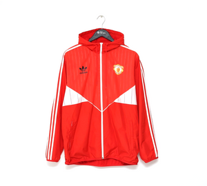 1980s Style MANCHESTER UNITED Vintage Retro adidas Originals Jacket (L)