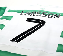 Load image into Gallery viewer, 2003/04 LARSSON #7 Celtic Vintage Umbro European Home Football Shirt (XL) Sweden
