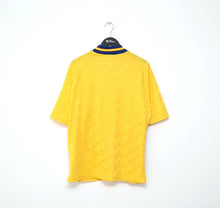 Load image into Gallery viewer, 1994/95 SWEDEN Vintage adidas WC 94 Home Football Shirt (L) Larsson Era

