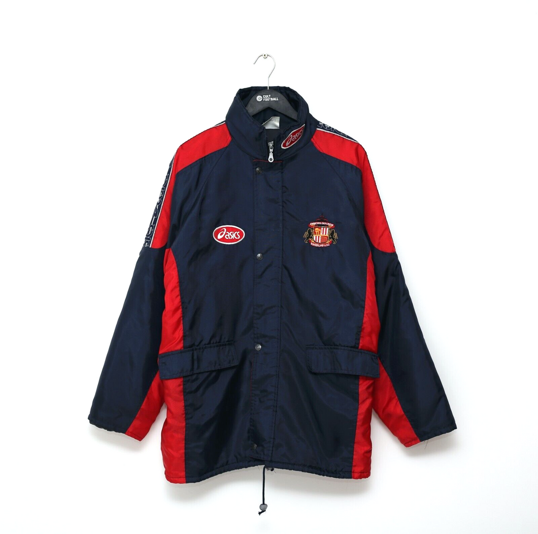 1997/98 SUNDERLAND Vintage Asics Padded Bench Jacket Coat (L)