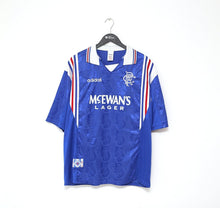 Load image into Gallery viewer, 1996/97 GASCOIGNE #8 Rangers Vintage adidas Home Football Shirt Jersey (XXL)
