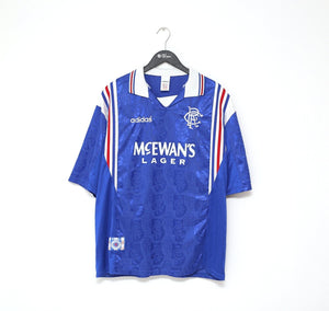 GLASGOW RANGERS 1996 1997 HOME FOOTBALL SHIRT SOCCER JERSEY ADIDAS