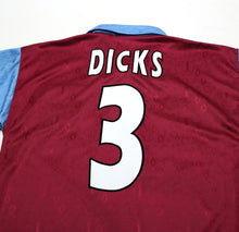 Load image into Gallery viewer, 1995/97 DICKS #3 West Ham United Vintage PONY Football Shirt (S)
